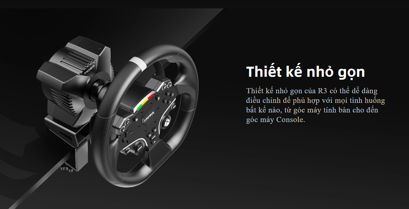 BỘ VÔ LĂNG ĐUA XE MOZA R3 PC BUNDLE FOR PC 3