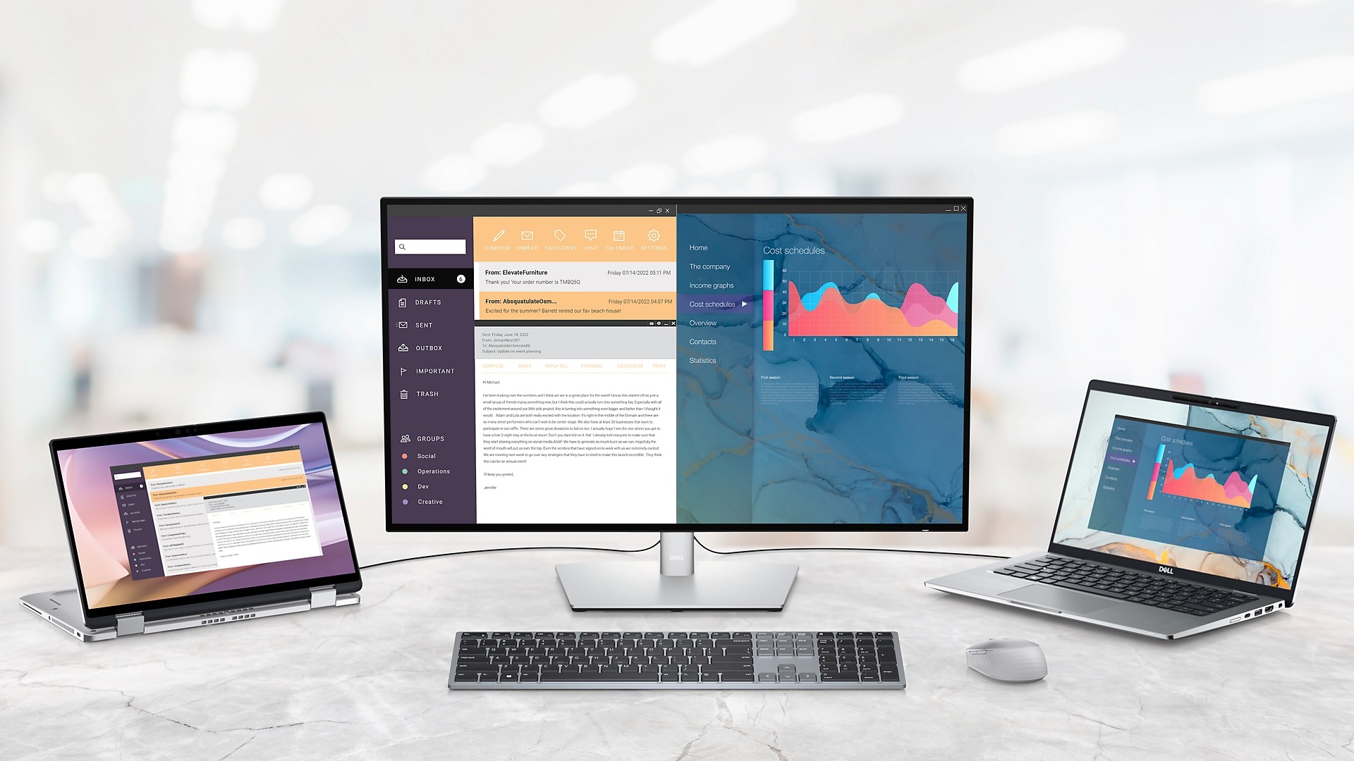 Bàn phím không dây Dell KB700 1