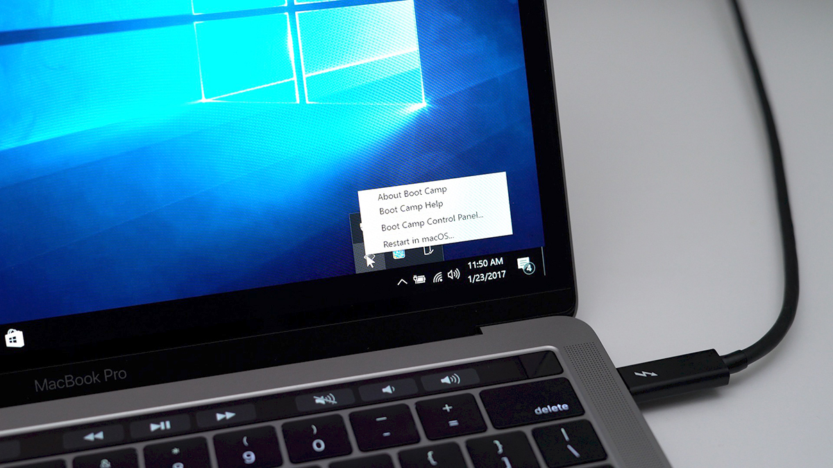 Bootcamp của Macbook Air giúp macos chạy được hệ điều hành window đầy đủ