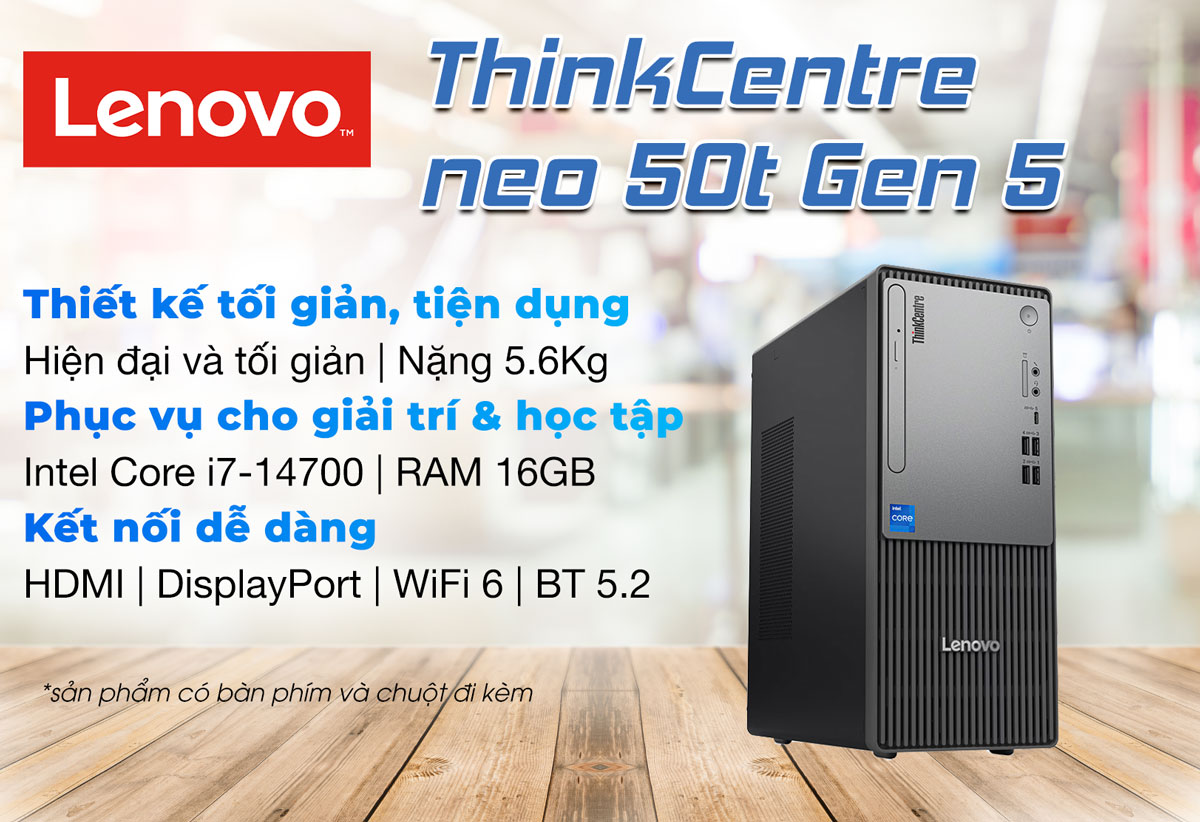 Máy tính cá nhân Lenovo ThinkCentre neo 50t (12UB0008VA)