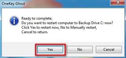 Xác nhận backup ghost