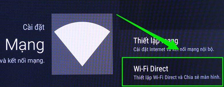 Kết nối laptop với tivi không dây thông qua Wi-Fi Direct bước 1