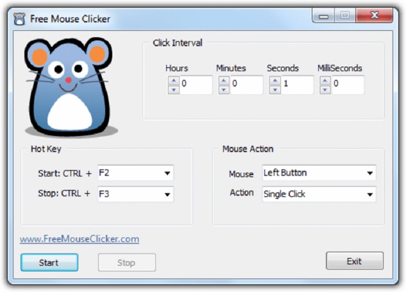 mouse auto click kh&ocirc;ng chiếm chuột