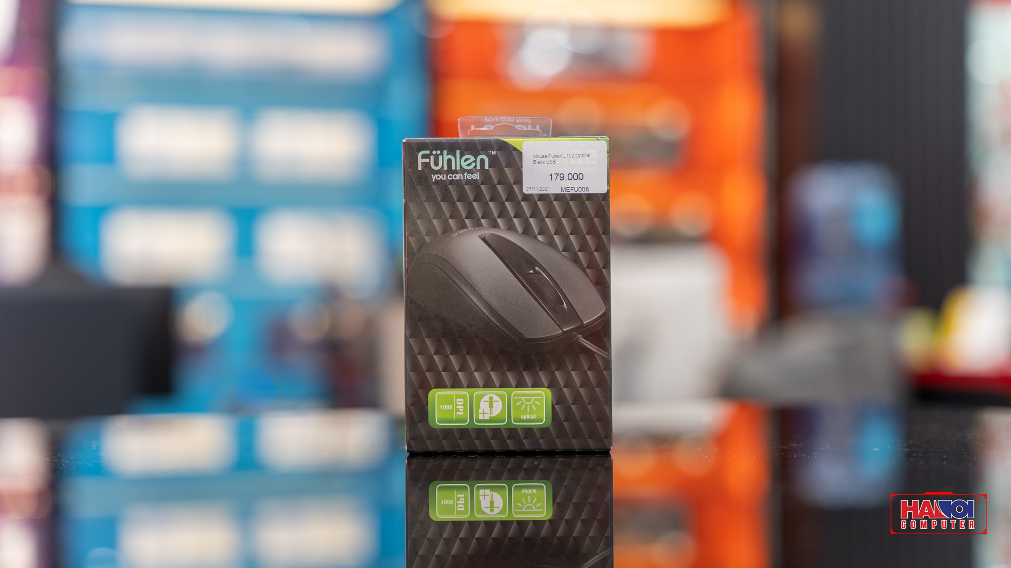 Chuột Fuhlen L102 Optical Black USB