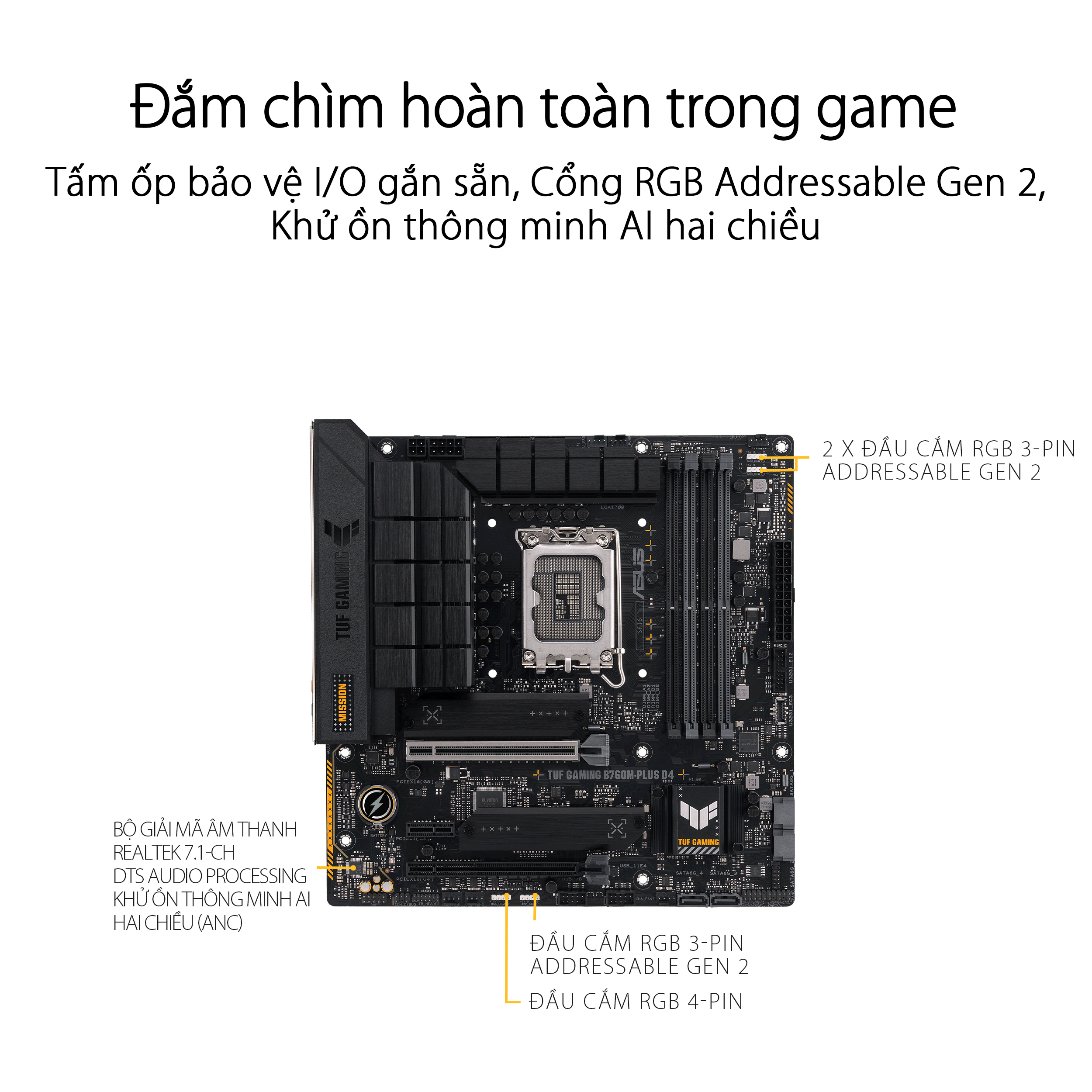 Mainboard ASUS TUF GAMING B760M-PLUS D4 