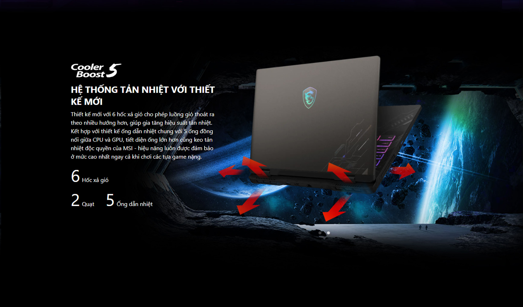 Laptop MSI Crosshair 16 HX D14VFKG-860VN (i9 14900HX/ 16GB D5/ 1TB/ RTX 4060/ 16 QHD 240Hz/ Win11)