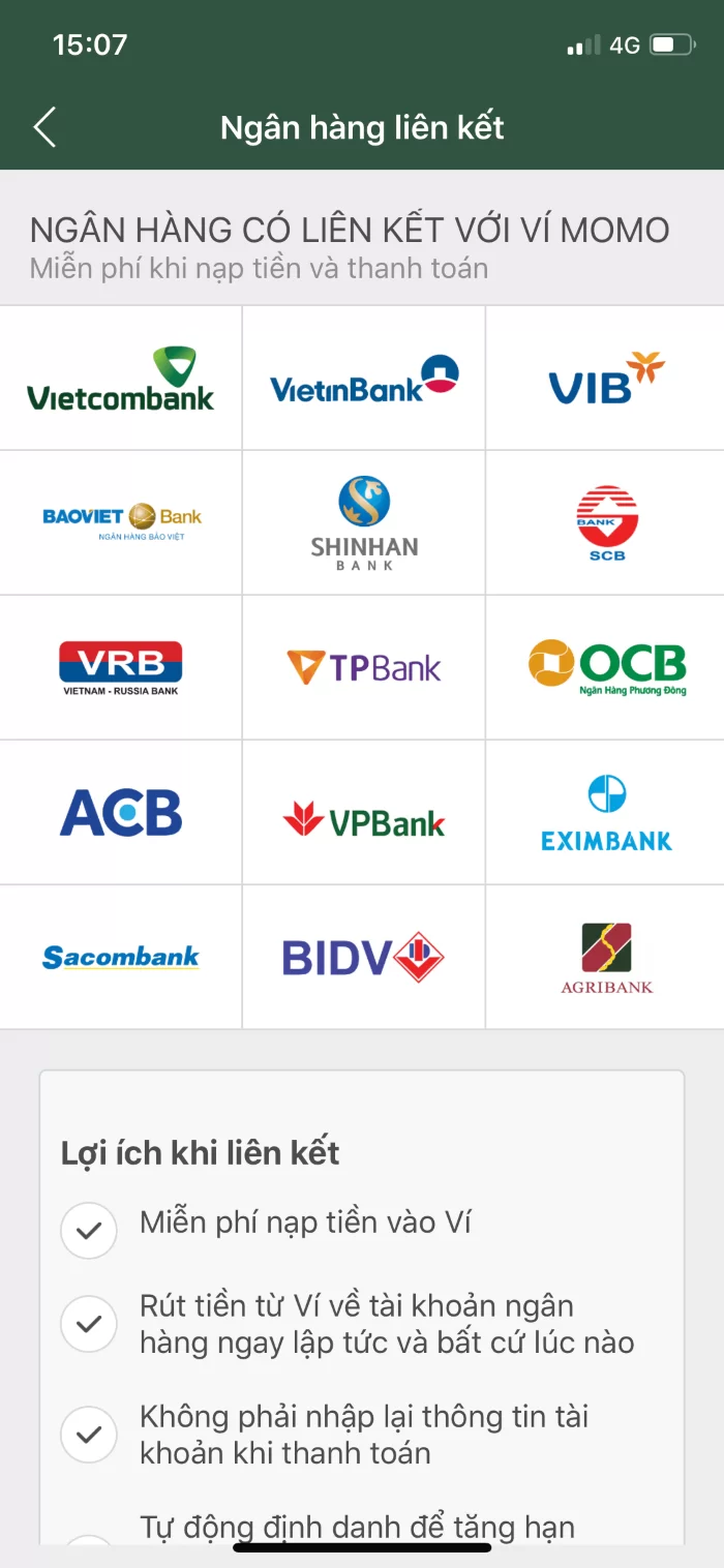 nạp tiền vào momo bằng the điện thoại