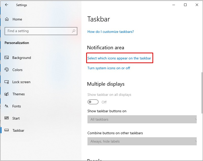 bật icon wifi trên thanh taskbar