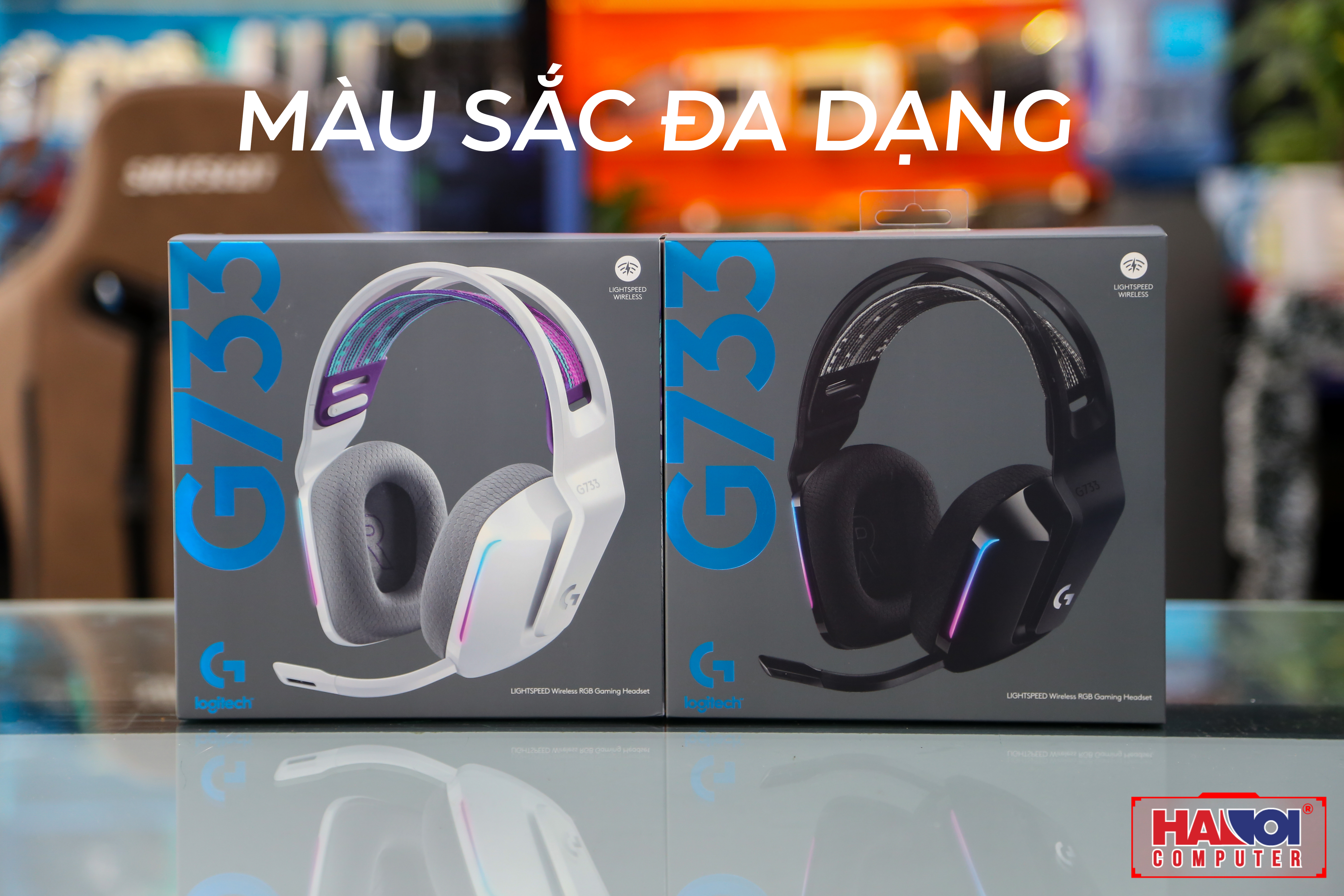 Tai nghe Gaming Logitech G733 LIGHTSPEED Wireless 7.1 RGB