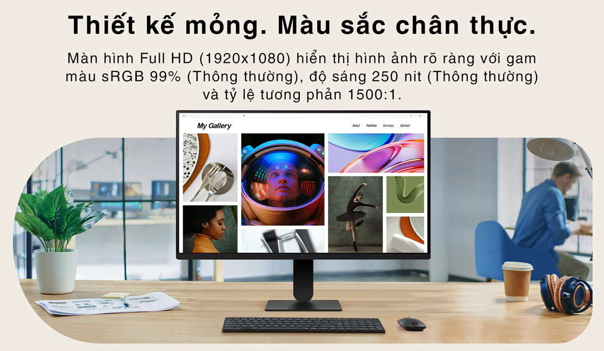 Màn hình văn phòng LG 24U411A-B - HACOM