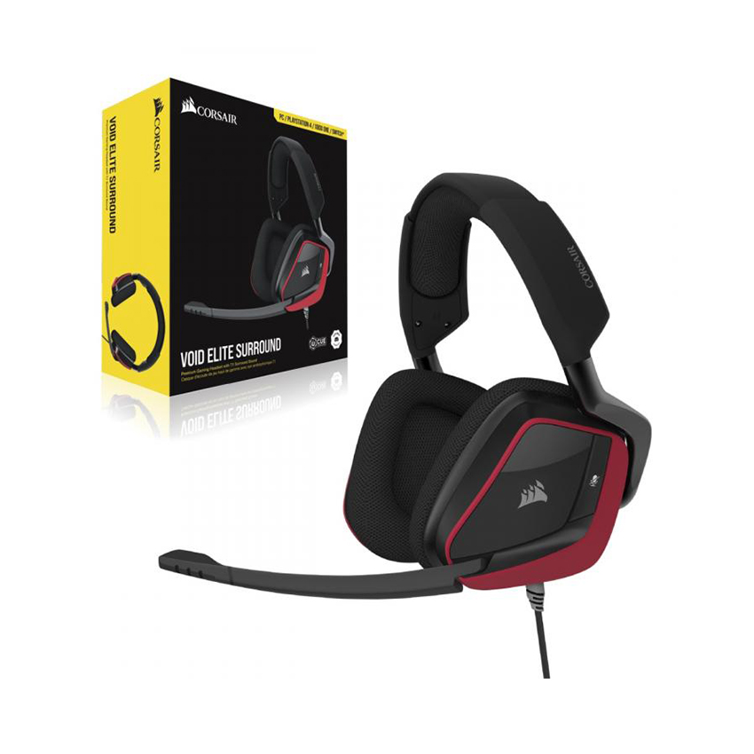 Tai nghe Corsair VOID ELITE Surround 7.1 Cherry - CA-9011206-AP