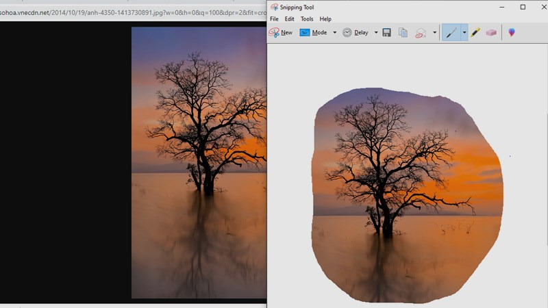 Cách chụp màn hình máy vi tính bằng Snipping Tool bước 1