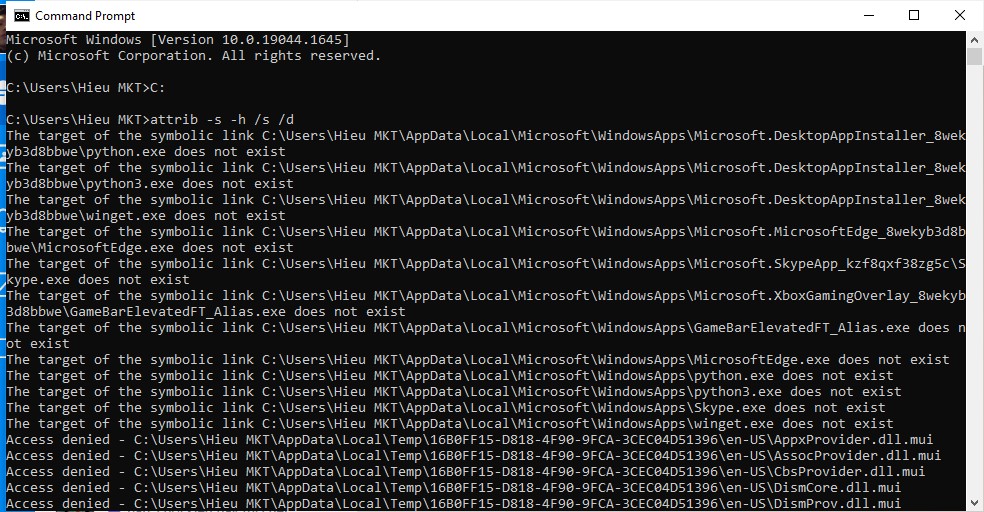 folder bị ẩn trong ổ cứng