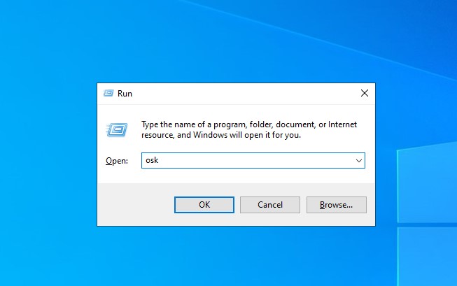 cách bật bàn phím ảo trên máy tính windows bằng bàn phím