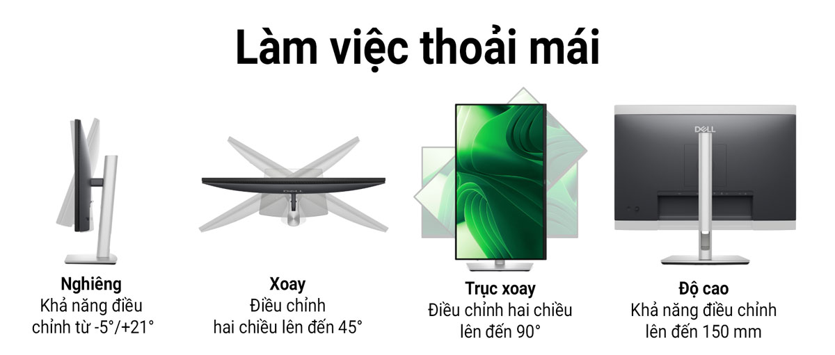 Màn hình văn phòng DELL Pro Plus P2725D - HACOM 3