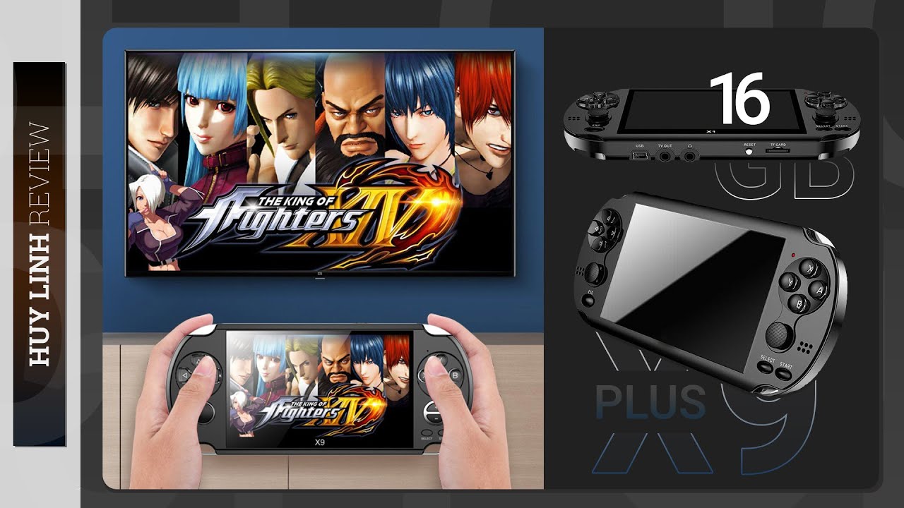 review máy chơi game cầm tay psp x9 plus