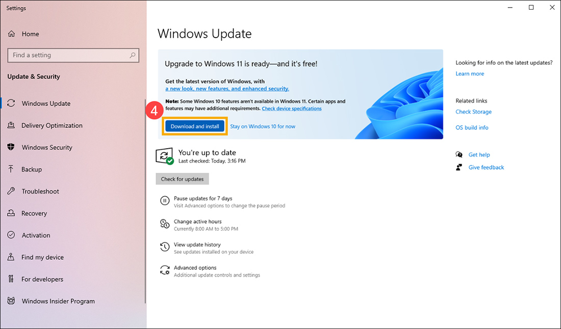 Cập nhật tự động Windows 11 qua Windows Update 2
