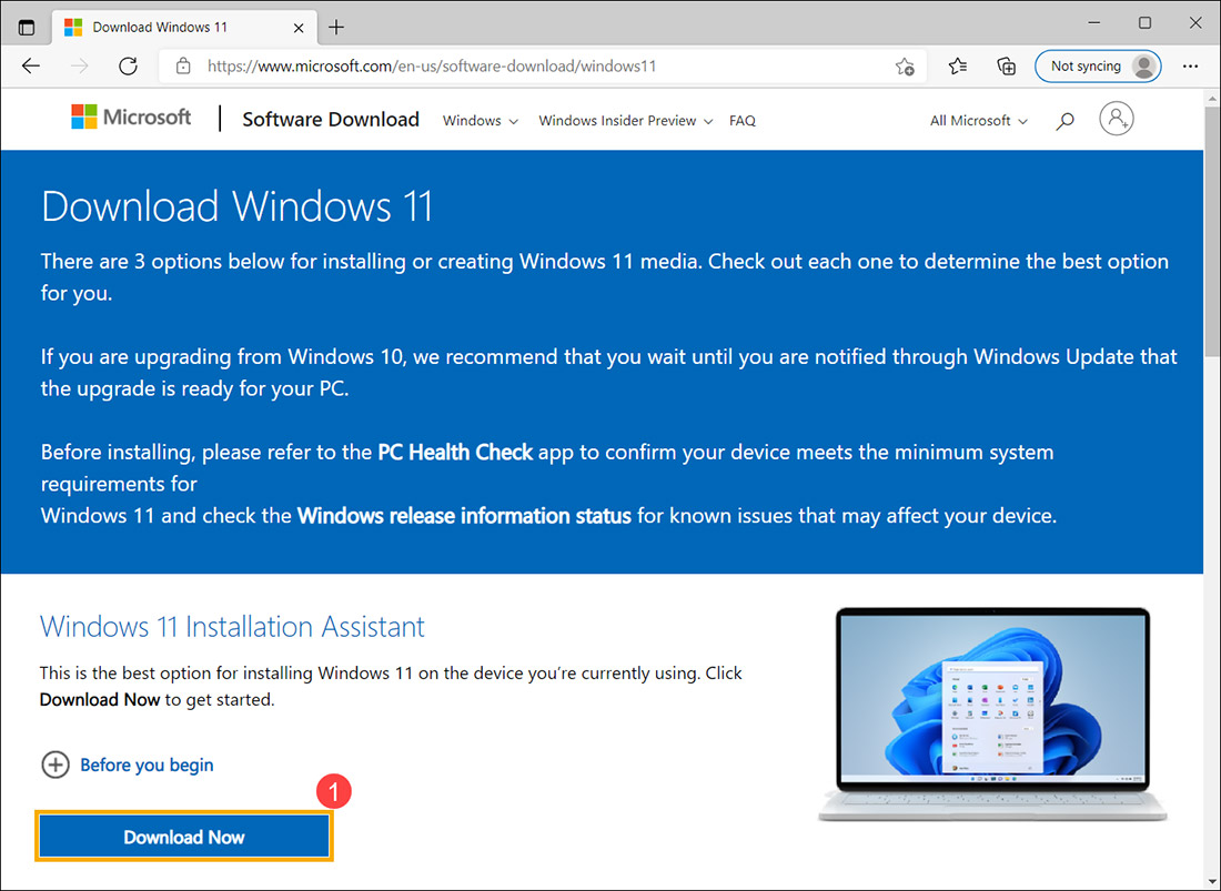 Windows 11 Installation Assistant