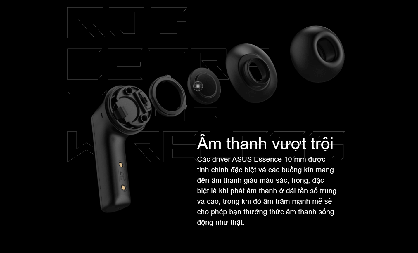 Tai nghe Asus ROG Cetra True Wireless White 4