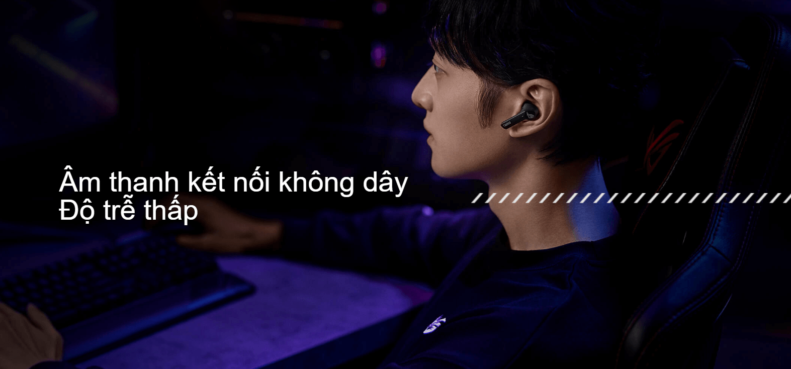 Tai nghe Asus ROG Cetra True Wireless White 2