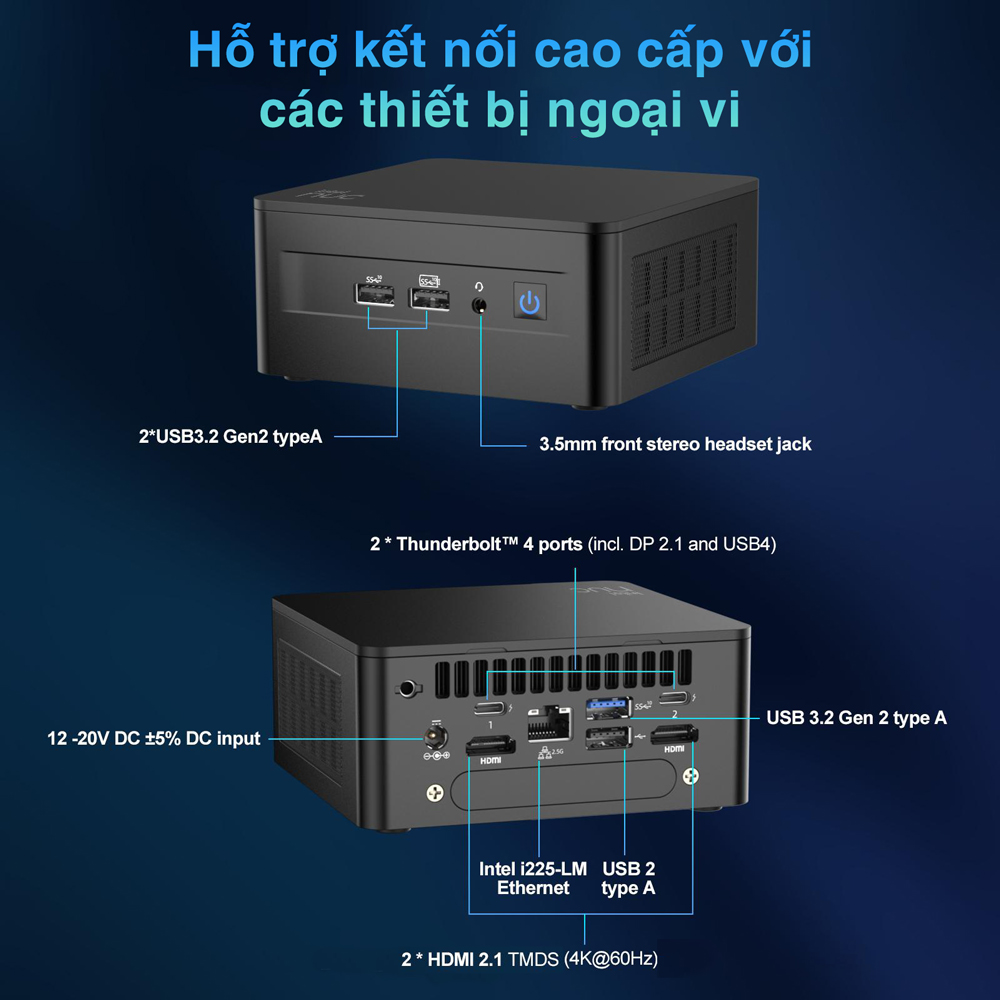 Bộ Mini PC Intel NUC13 PRO Tall NUC13ANHH500000