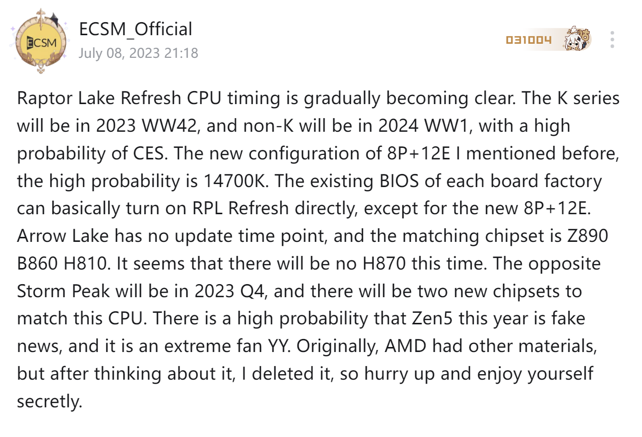 THẾ HỆ INTEL 14TH BÙNG NỔ VỀ HIỆU NĂNG