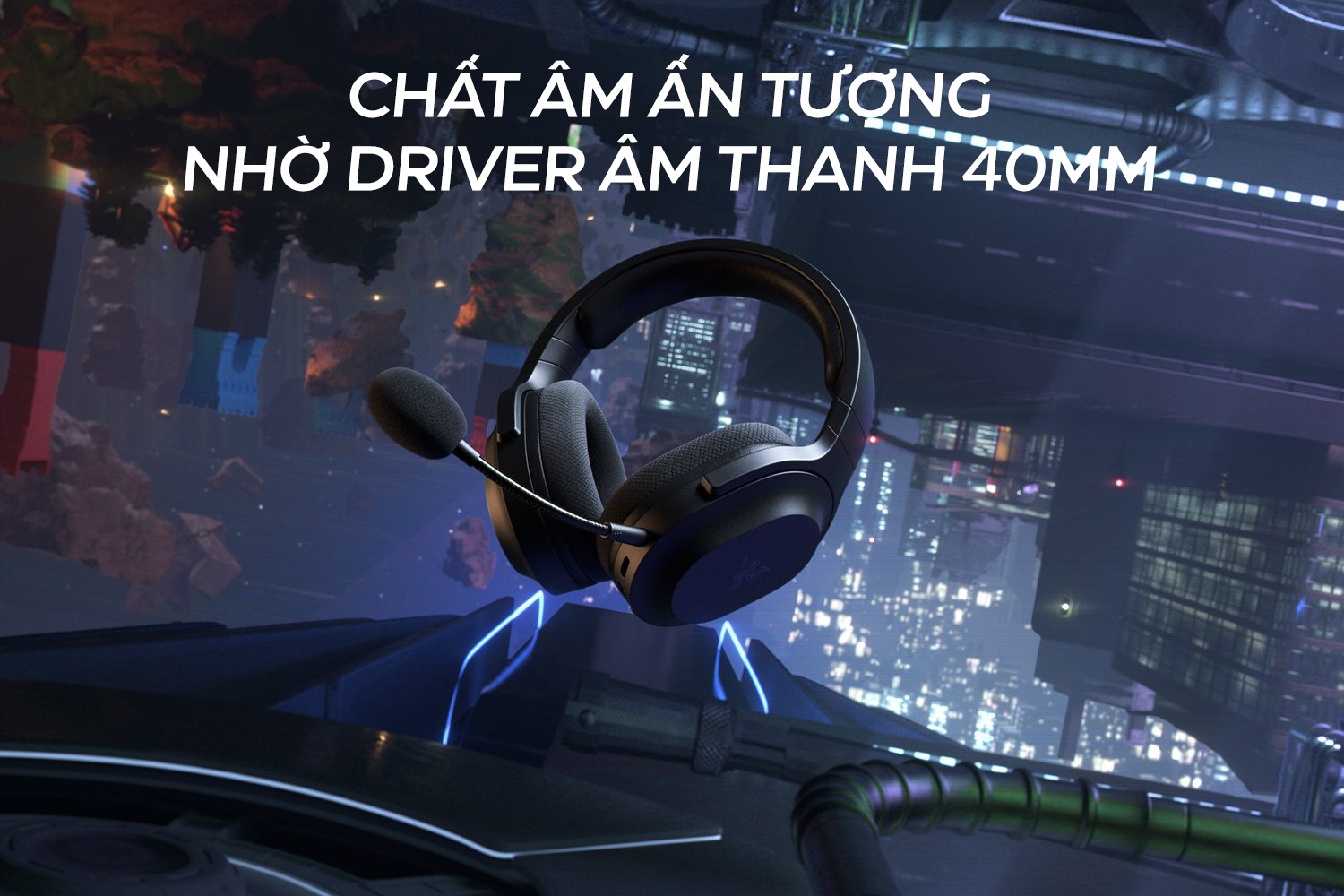 Tai nghe không dây Razer Barracuda X-2022 RZ04-04430100-R3M1 (Wireless + Bluetooth 5.2)