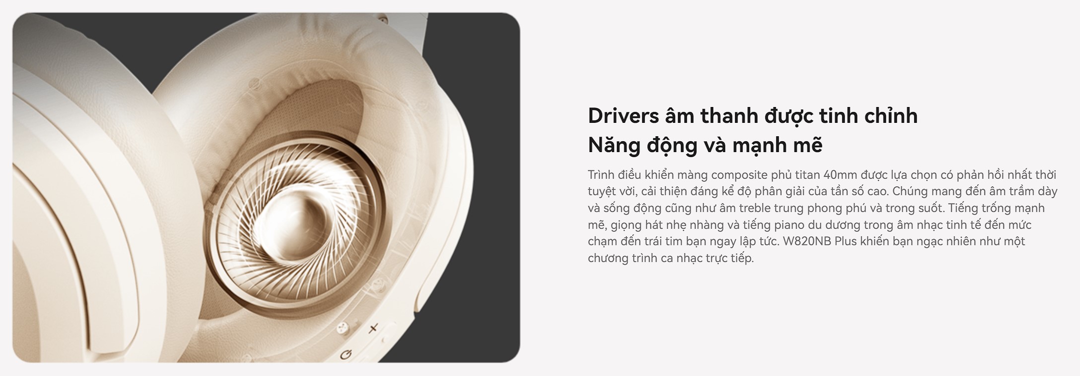 Tai nghe Bluetooth chụp tai Edifier W820NB Plus