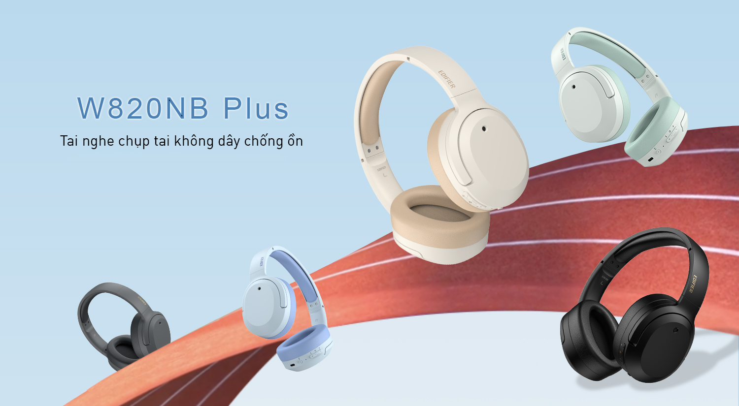Tai nghe Bluetooth chụp tai Edifier W820NB Plus