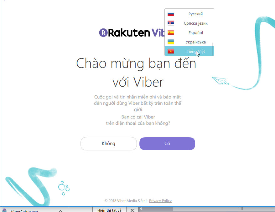 tai viber cho may tinh laptop ung dung chat goi video call mien phi hacom 7