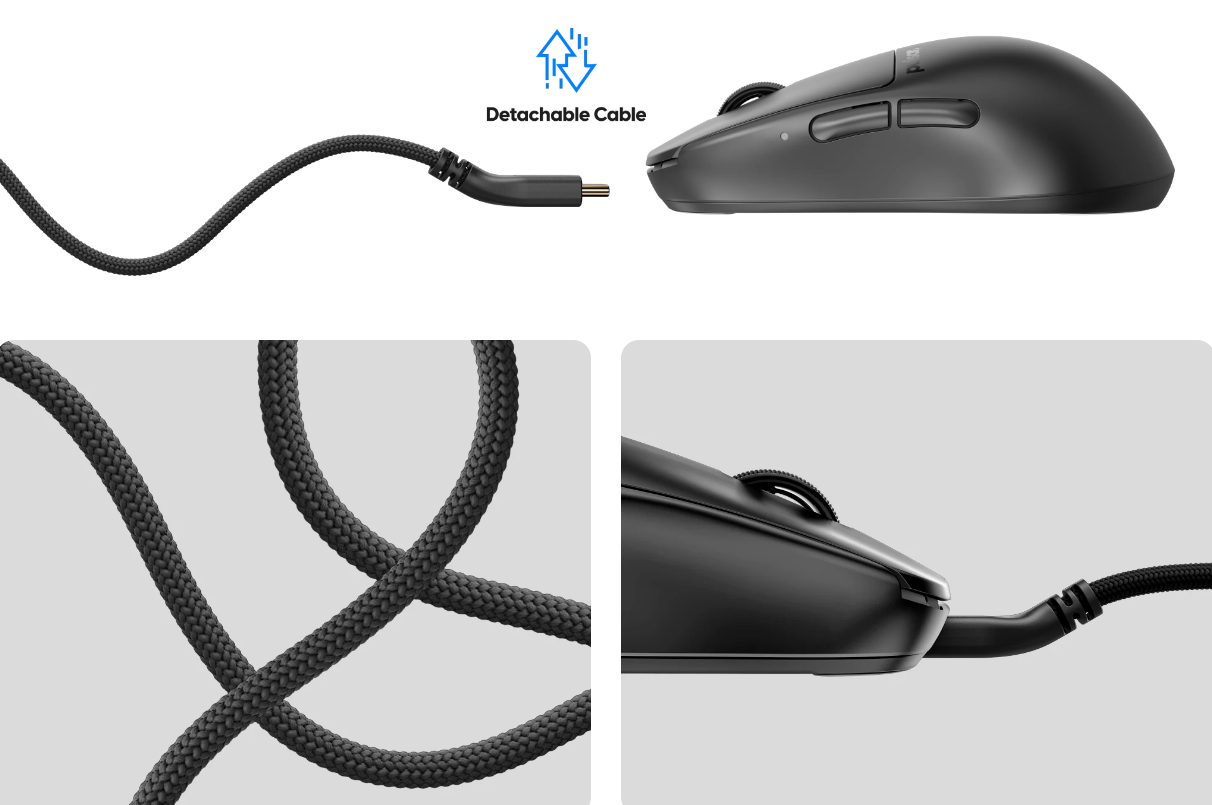 Chuột có dây Pulsar X2H Wired Medium Black 7