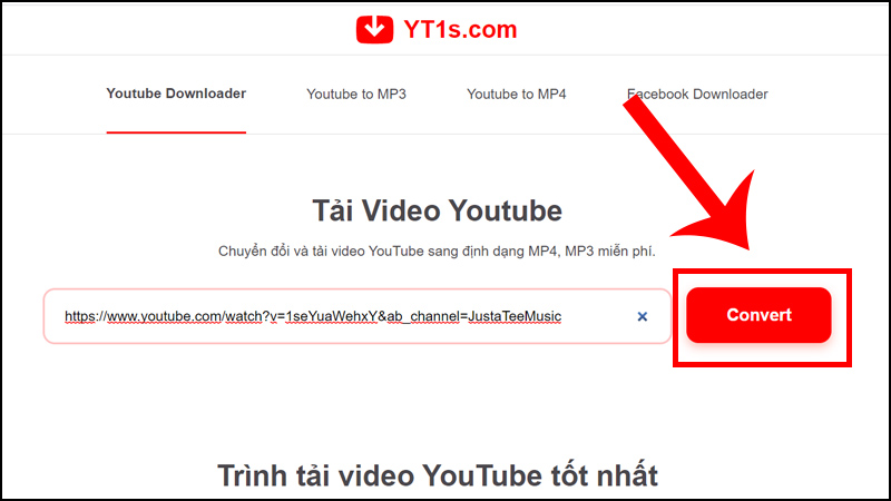 Tải video Youtube về máy tính bằng YT1s.com