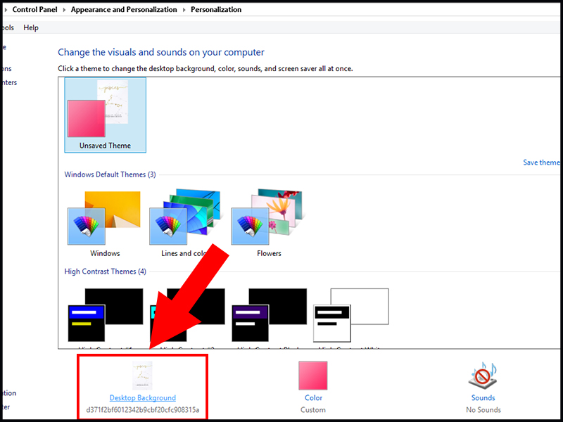 Thay đổi hình nền máy tính trong Settings Win 8 - 3