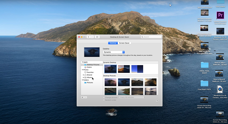 Sử dụng hình nền mặc định của Macbook 2