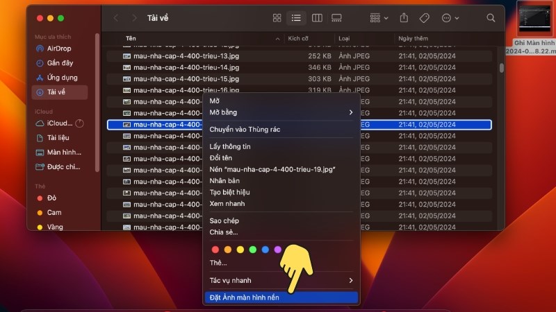 Đổi hình nền màn hình Macbook