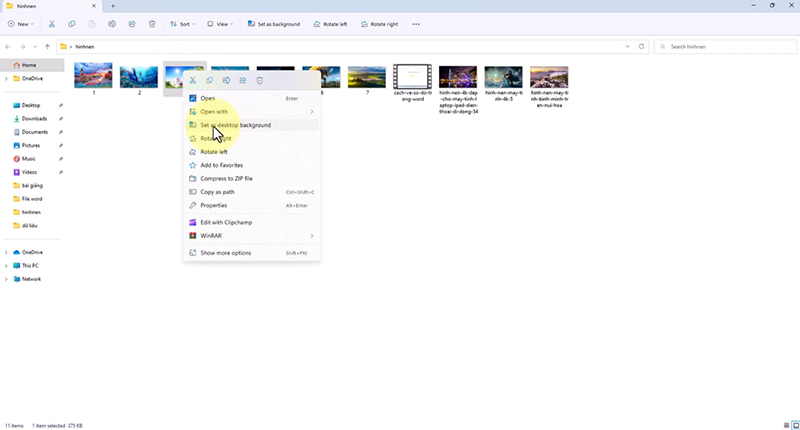 Chọn hình trong thư mục của bạn