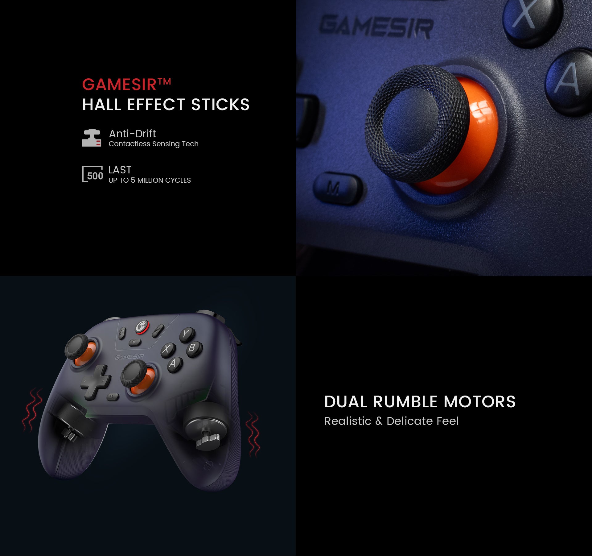 GameSir Nova 2 Lite joystick Hall Effect