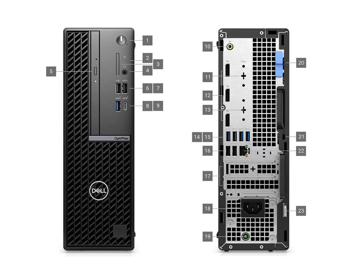 Máy để bàn Dell OptiPlex 7020SFF Plus (SP7020-14500-8512U-3Y) - HACOM