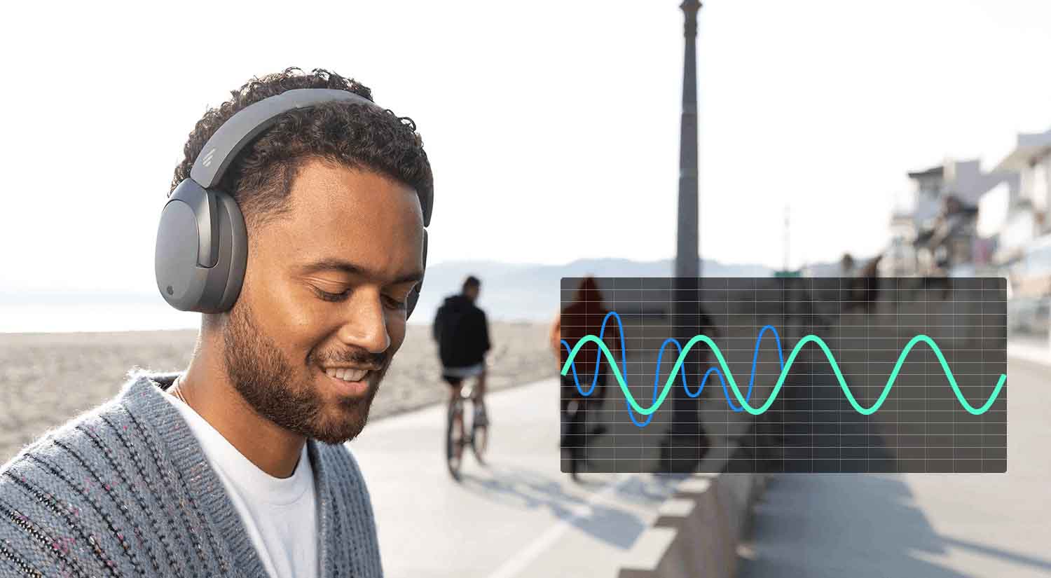 Tai nghe Bluetooth chụp tai Edifier W830NB - Màu Ghi xám 11