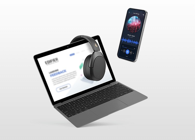 Tai nghe Bluetooth chụp tai Edifier W830NB - Màu Trắng 12