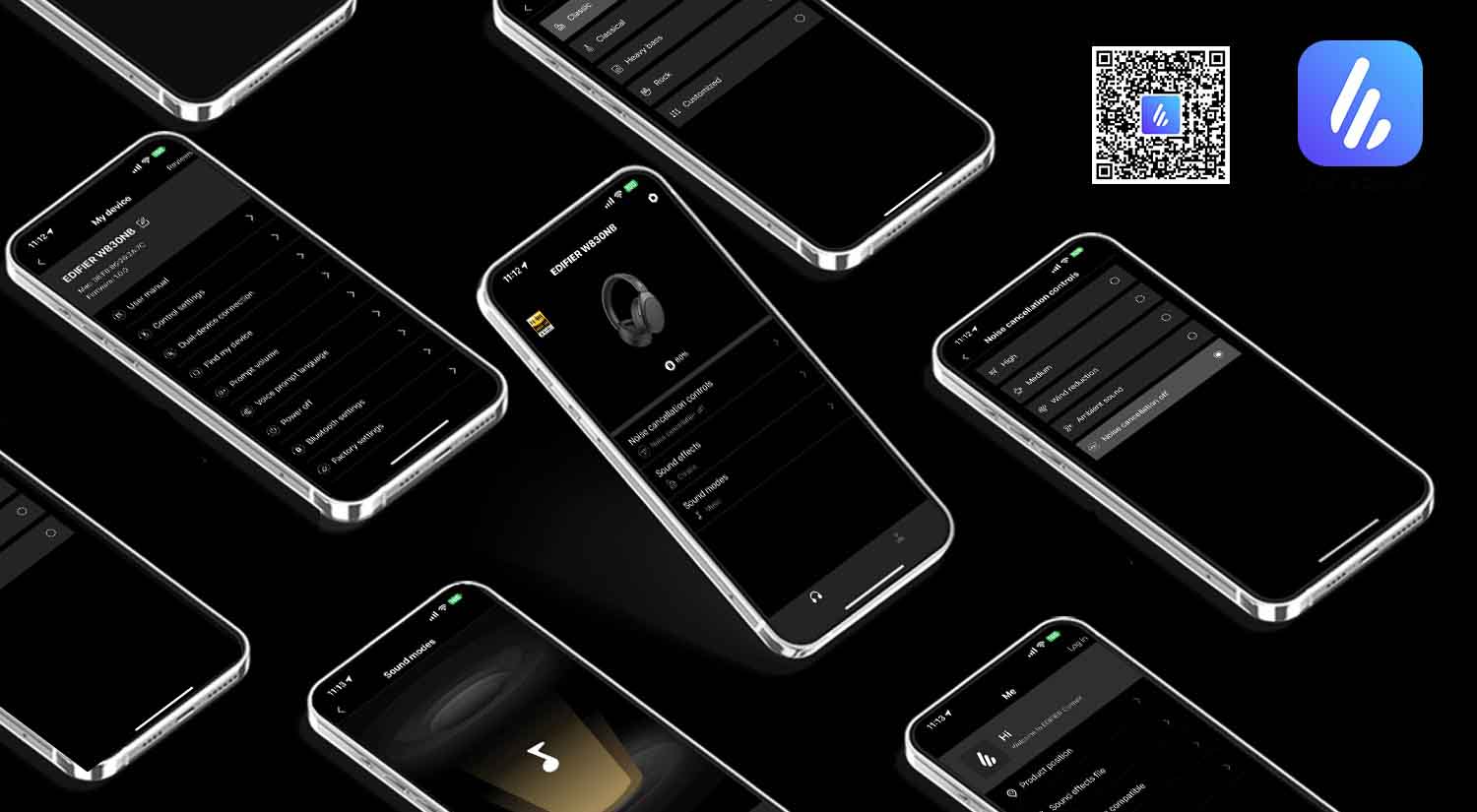 Tai nghe Bluetooth chụp tai Edifier W830NB - Màu Trắng 14