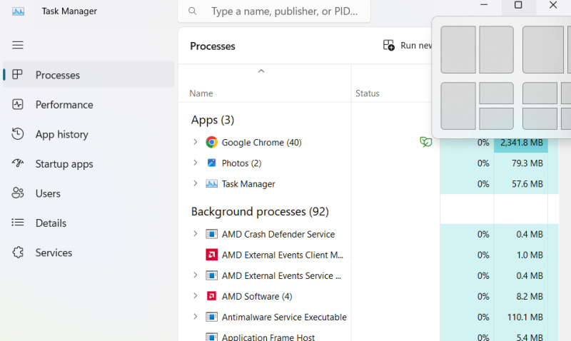 Cách mở Task Manager win 11 trên thanh Taskbar 2