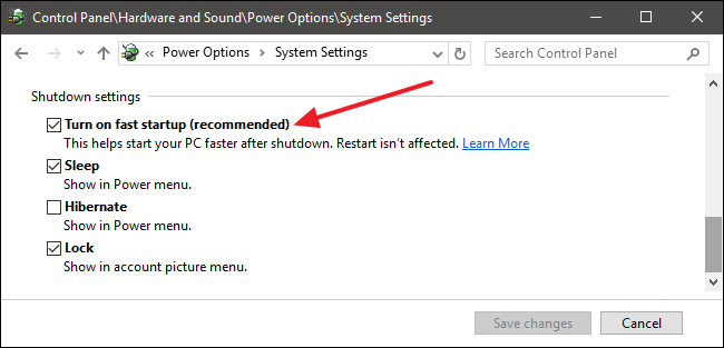 Fast Startup Windows