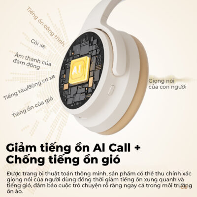 Tai nghe không dây chụp tai Soundpeats Space Pro 5