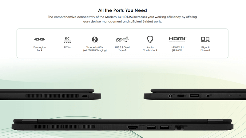 Laptop MSI Modern 14 H (D13MG-217VN)