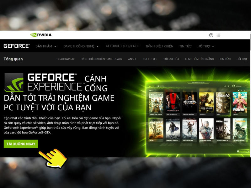 Hướng dẫn cài đặt Geforce Experience 1