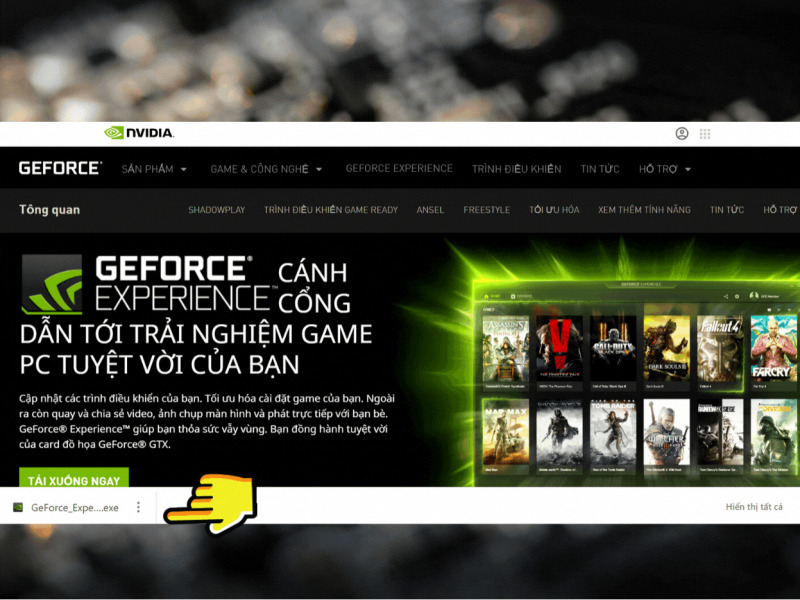Hướng dẫn cài đặt Geforce Experience 3