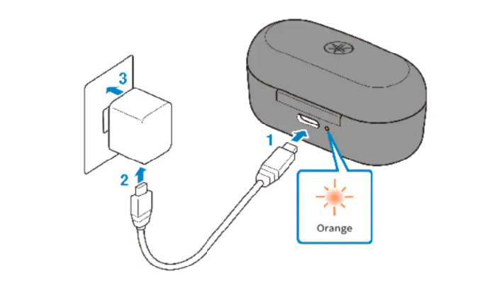 cách sạc tai nghe không dây