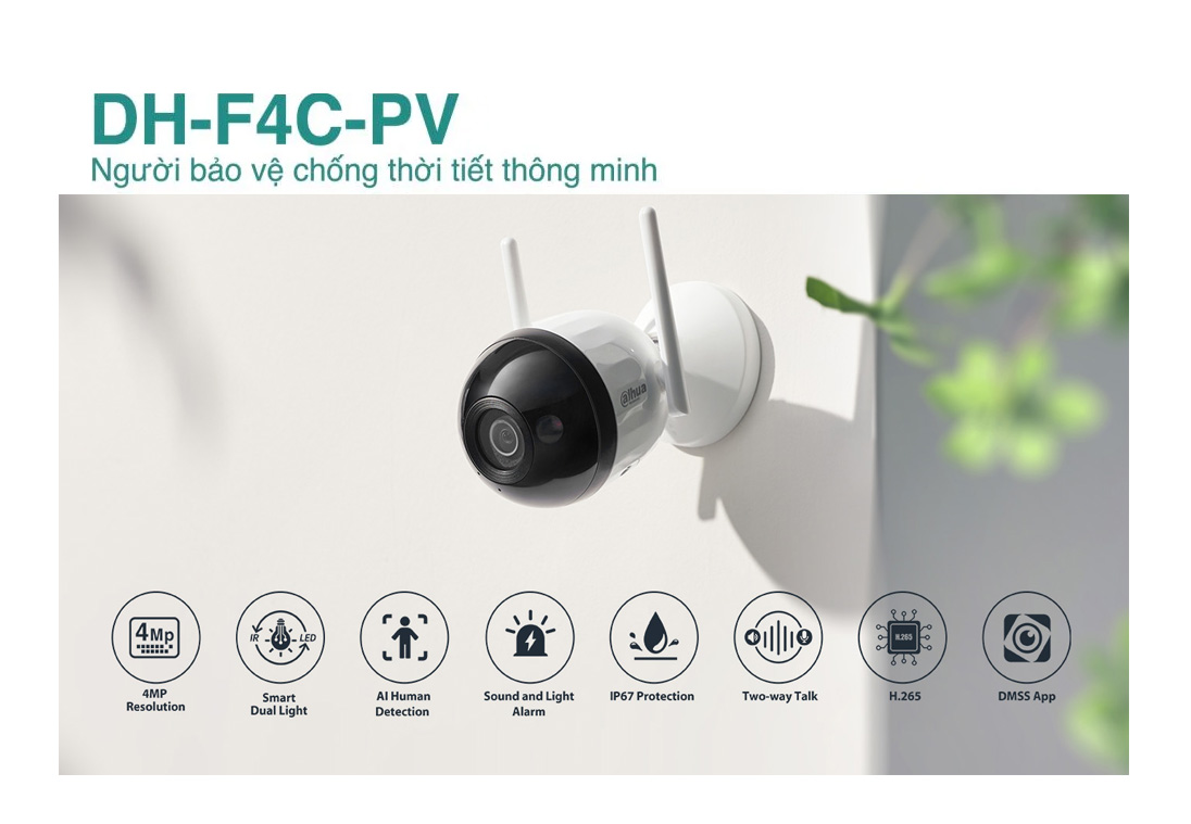 Camera Dahua DH-F4C-PV WIFI Không Dây