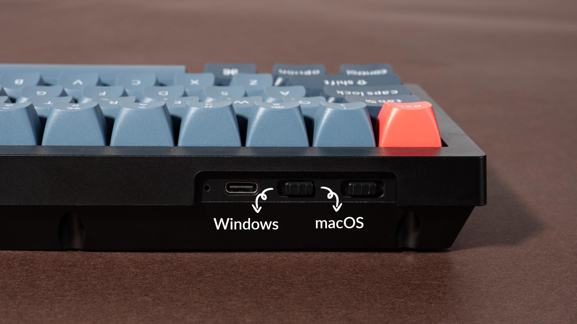 Bàn phím Keychron V3M-D4 V3 Max Swappable RGB Backlight Banana Switch - Black - Knob Version 7